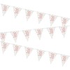 Stunning Rose Gold 30th Birthday Glitz Prismatic Flag Banner (274cm)