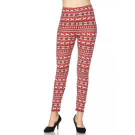 TC Collection ONE SIZE Buttery Soft Always Brushed Christmas Leggings TC/O269