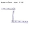 uxcell Folding Ruler 1 Meters 10 Fold Metric Measuring Tool