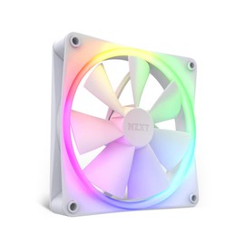 NZXT F140 RGB Fans - RF-R14SF-W1 - Advanced RGB Lighting Customization, Single (RGB Fan and Controller Required and NOT Included) - Fan x 140 mm, 14 x 14 x 2.6 cm, White