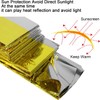 MIXIAO Emergency Foil Thermal Blanket Gold (Pack of 6) Individually