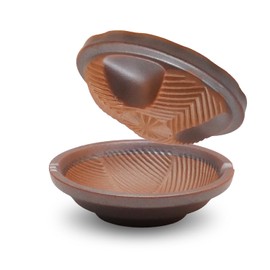 Suriusu Handheld Sesame Grinder - Multifunctional Mino Ware Ceramic Mortar with Built-In Grater for Spices, Sesame, Garlic, and Tea