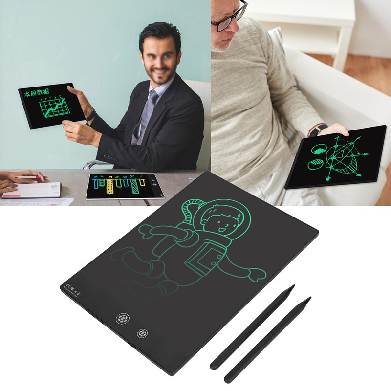 LCD Writing Board 11.5 Inch DoubleSided Doodle Board FullScreen Black