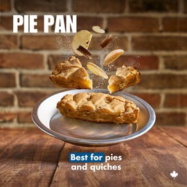 Norjac Pie Pan 10 inch, 3 Pack, 100% Pure Aluminum, Sturdy, Rust Free, Made in Canada.