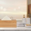 Relaxdays Bamboo Tissue Box (H x W 7.5 x 24 cm x