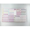 30mm 1-3/16" 4-Layer Engraved American Mahjong Set 160-Tile Chinese Red