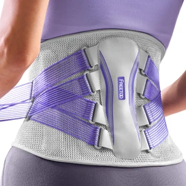 FREETOO Back Brace for Lower Back Pain Women with Bionic Support System, Adjustable Knitted Lumbar Support Belt, Breathable Mesh Design with Lumbar Pad,for Herniated Disc,Sciatica,Scoliosis