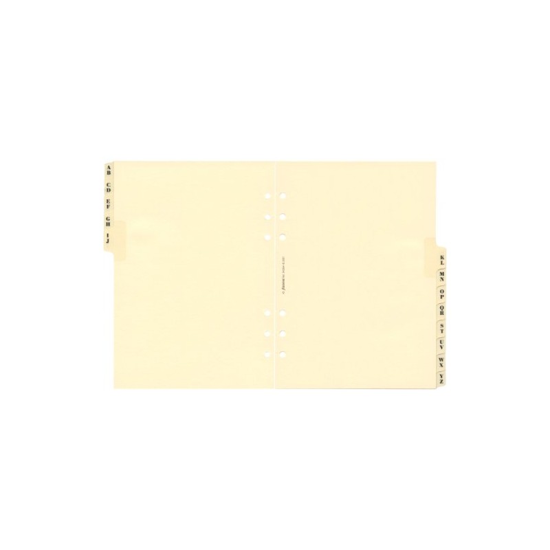 Filofax Refill Insert A-Z Index A5 Cream Ref 341664