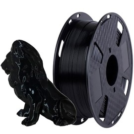 CC3D PETG Plus Filament Black 1KG 1.75mm 3D Printer Filament FDM 3D Printing Materials PETG Black Filament 5 Times Toughness