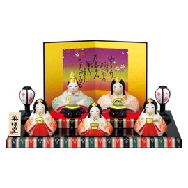 Yakushi Kiln Peach Festival Hina Doll Dyed Yayoi Decorative Hina (Flat Decoration)