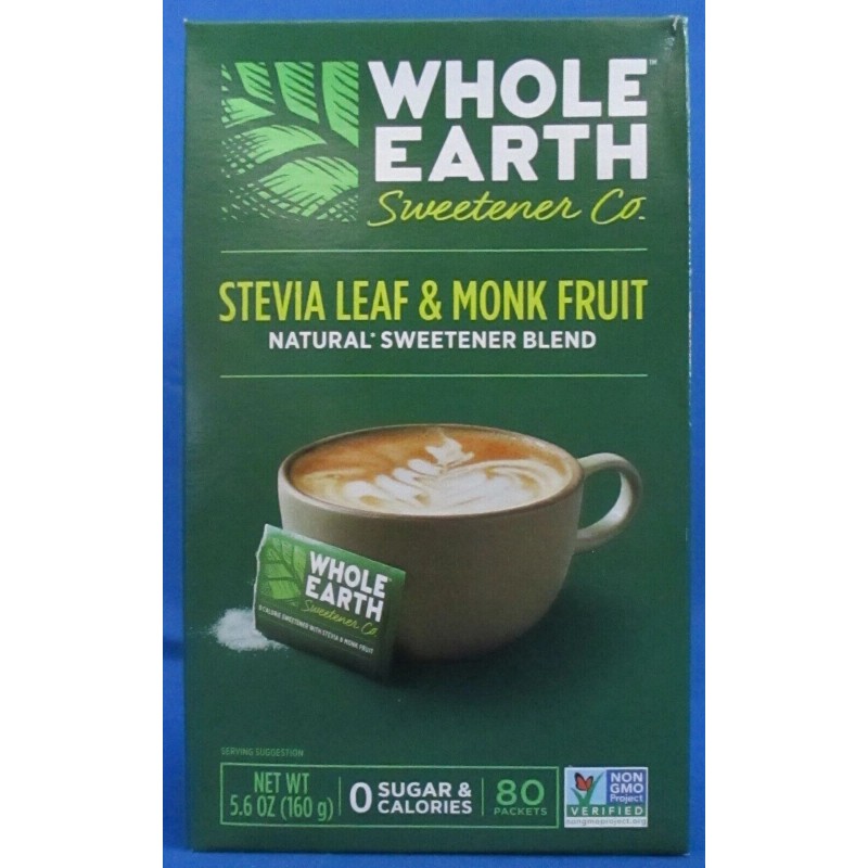 Whole Earth Stevia Leaf & Monk Fruit Natural Sweetener Blend