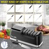 Secura 3-Stage Electric Knife Sharpener with 100% Diamond Abrasives and