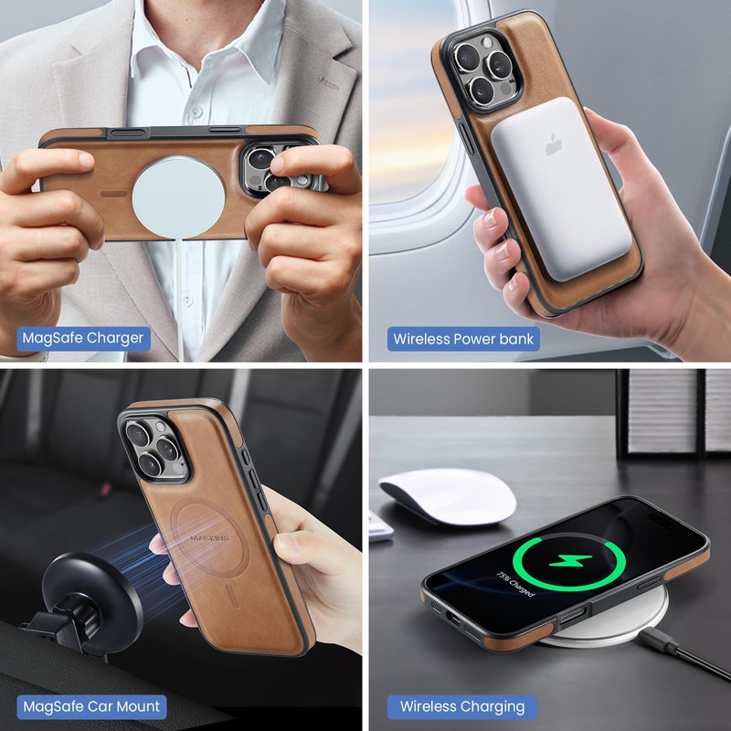 XYAJUANG Compatible with Iphone16 Pro Max，The 2 in 1 Detachable