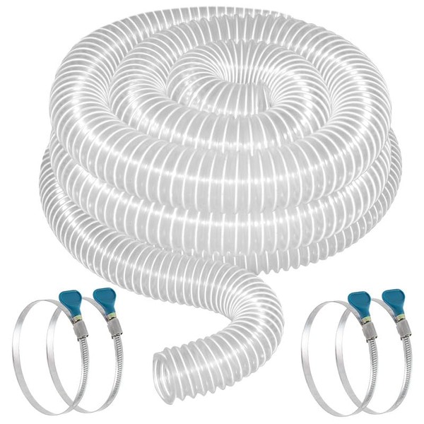 2 1/2" x 20' Dust Collection Hose - Puncture Resistant