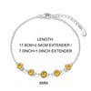 Philip Jones Yellow Crystal Chain Bracelet Created with Zircondia® Crystals