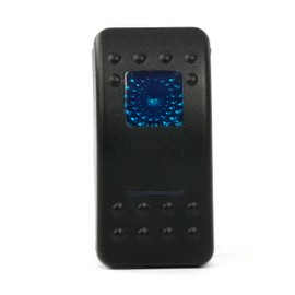 Amarine-made 12v 20 Amp Waterproof 2 Blue LED On-Off-On 2 Position Boat Marine DPDT 7 Pin Rocker Switch with 2 Blue Led Lamps