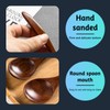INHEMING Wooden Spoons, Soup Spoons, Tablespoons, Set of 4 in
