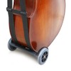 WUQIMUSC Upright Double Bass Cart with durable Wheel Straps Easy
