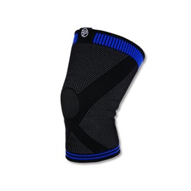 Pro-Tec Athletics 3D Flat Premium Knee Sleeve, Black/Blue, Large