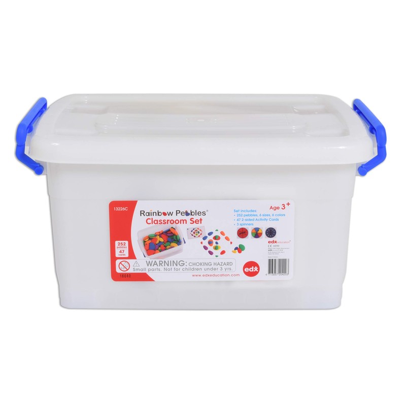 Rainbow Pebbles Classroom Set - Sorting and Stacking Stones -
