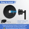 Matte Black Shower Handle Replacement, Compatible with Moen T2901BL Gibson
