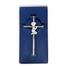 Silver Wall Cross Decor Baptism Gifts Praying,Great for Christening,First Holy