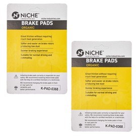 NICHE Brake Pad Set for Yamaha YZF R3 1WD-25805-00-00 Rear Organic 2 Pack