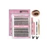 Diy Extensiones Pestañas , Kit De Racimos De Pestañas Mixto