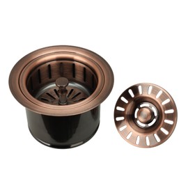 Kitchen Sink Antique Copper Finish Garbage Disposal Flange Stopper, One Size Disposal Rim, Fit 3-1/2 Inch Standard Sink Drain Hole 2.85" Height