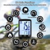 AMFUN Bike Computer Wireless,2.4 inch LCD Screen Auto Backlight,Universal 24
