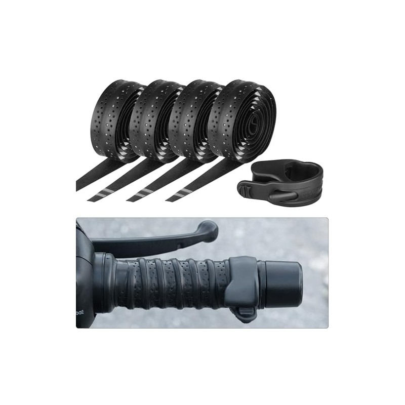 5 Piece Set Motorcycle Handlebar Accessories - 4 x Non-Slip