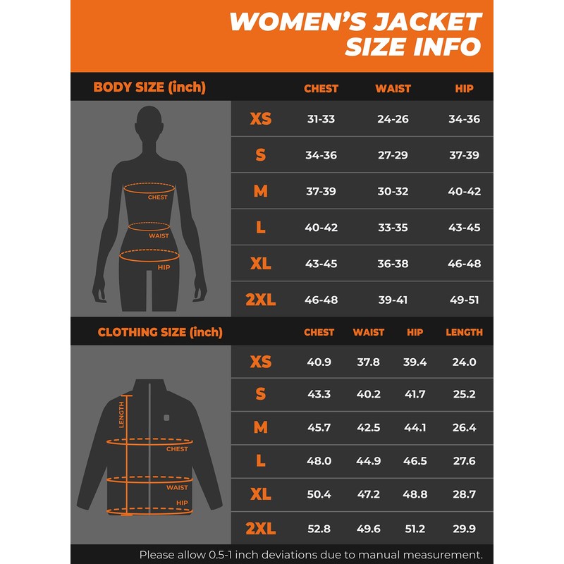 ORORO Women’s Heated Jacket-Full Zip Fleece Jacket with Battery Pack