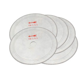 𝐉𝐔𝐍𝐋𝐈𝐗𝐍 5 Pcs Thin Lapidary Saw Blade, 6 inch Dia Diamond Mounted Saw Blade Stone Cut Off Disc