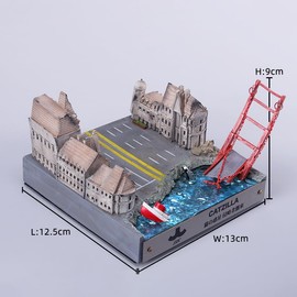 MMOS X JXK Catzilla Figurine for Collection, Meowzilla Statue Durable Polyresin with Intricate Details, Catzilla Sculpture Art Funny Cat Gift for Animal Lovers