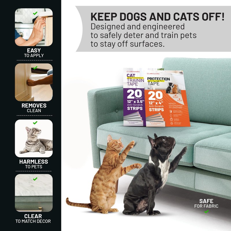 CLAWGUARD Bundle Pack – Cat Deterrent Tape & Dog Protection