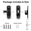Barn Door Lock, 90/180 Degree Gate Latches, Zinc Alloy Right
