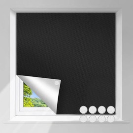 Fenster Verdunklungsstoff, 1mx1.5m Dachfenster Verdunkelung Sonnenschutz fensterverdunkelungen innen verdunkelungsstoff Tragbare Reise Verdunkelungsrollo ohne Bohren für schräge Fenster
