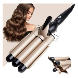 Rizador De Pelo Con 3 Varillas 25 Mm Beach Waves Para Pelo                                                                                            