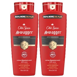 Old Spice Red Collection Swagger Scent with Cedarwood, Men's Body Wash, 24 oz (Pack of 2)
