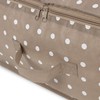 Compactor Rivoli Storage Bag with Zip, Polypropylene, Brown/White,34.5x 45.2 x