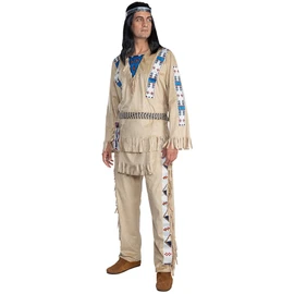 Maskworld Maskworld Winnetou Kostüm - Indianer - Größe: XL - Lizenz-Kostüme aus den Karl-May-Filmen für Karneval und Motto-Party