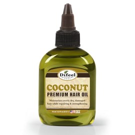 Difeel Premium 99% Natural Deep Conditioning Aceite de coco para el cabello 2.5 onzas
