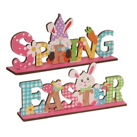 FRCOLOR 2 Pcs Easter Decorations easter decorations party decorations Spring Break Easter Party Decorations Easter Wood Signs Easter Tabletop Decoration Tree
