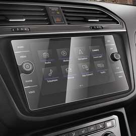KOLOME Navigation Schutzfolie GPS Transparent Displayschutzfolie für T-iguan 2018-2023 für TROC 2018-2023 Navi Folie Gehärtetes Glas Schutz Auto Folie Zubehör 8 Zoll 9H Kratzfest