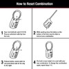 Master Lock Padlock, Set Your Own Combination TSA Locks for