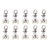 PETSOLA Pack of 20 aluminium alloy curtain rollers