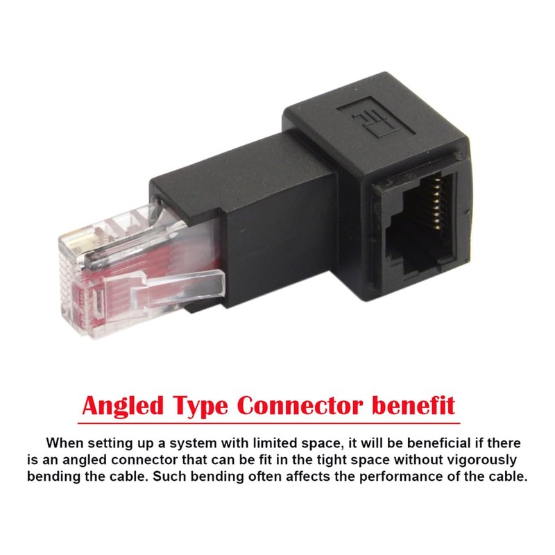 NFHK Down Angled 90 Degree 8P8C FTP STP UTP Cat
