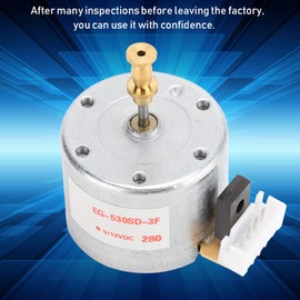 Turntable Motor, ASHATA DC 12V 3 Speed Brushes Record Recorder Turntable Motor, with 25 mm Mounting Hole and 78 RPM Speed, Robust and Durable