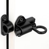 OZXNO Self-Closing Latches Spring Door Lock Aluminum Alloy Black Resilient