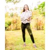 MeMoi Crushed Velvet Stretch Leggings Burgundy Small/Medium